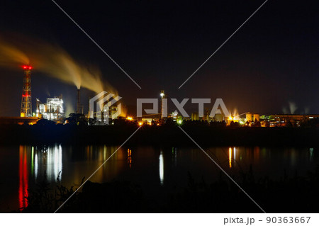 日本製紙岩沼工場夜景 90363667
