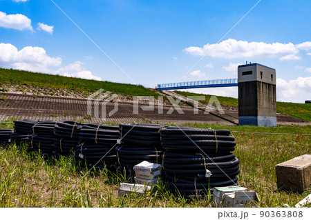 埼玉県さいたま市　大久保浄水場　取水施設 90363808