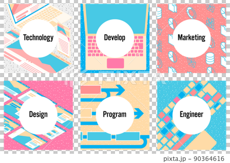 Program Desing Frame Square frame set for system development / web... - Stock Illustration ...