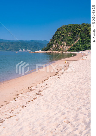 《福井県》手の浦海水浴場・美しいビーチ 90364819