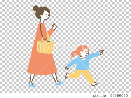 Daughter going out with mom _ color 90366050