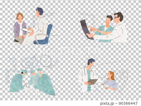 矢量圖素材:醫療、人集 矢量圖素材:醫療、人集 90366447