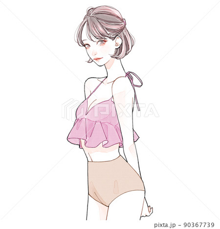 水着の女性 90367739