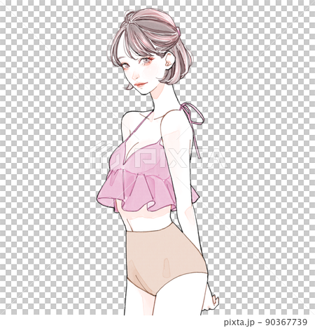 水着の女性 90367739