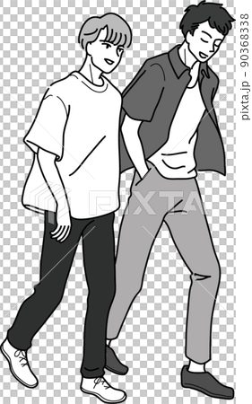男人並肩走 男人並肩走 90368338