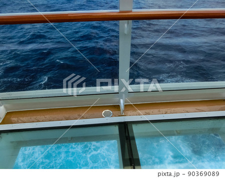 Glass floor bridge at new cruise ship Glass floor bridge at new cruise ship 90369089