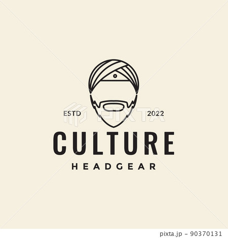 line head indian turban logo design vector graphic symbol icon illustration creative idea line head indian turban logo design vector graphic symbol icon illustration creative idea 90370131