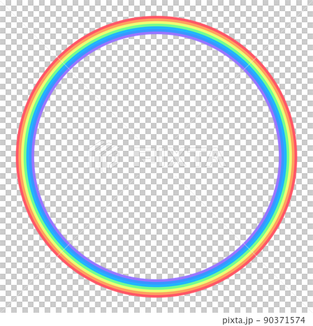 彩虹圈彩虹框 90371574