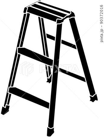 シンプルな三脚のシルエット 90372016