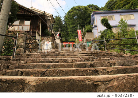 與喜天満神社への階段 與喜天満神社への階段 90372387