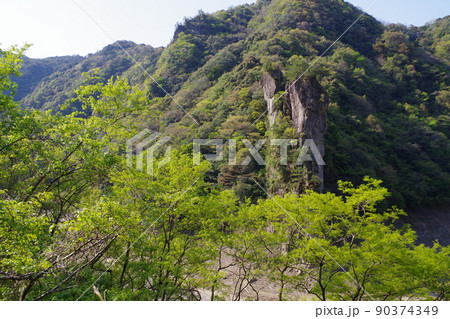 阿武川十兵衛岩の景色 90374349