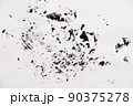 Abstract black white texture on white paper like a marble 90375278
