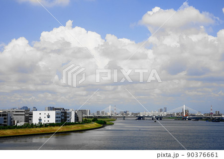 6月 川崎405キングスカイフロントと大師橋 6月 川崎405キングスカイフロントと大師橋 90376661