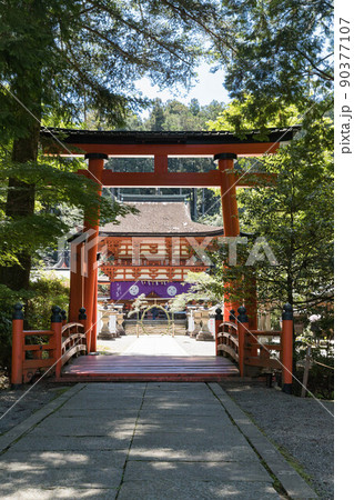 青葉の丹生都比売神社の中鳥居 青葉の丹生都比売神社の中鳥居 90377107