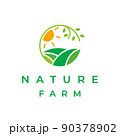 Green Nature Farm Agriculture Logo Design 90378902