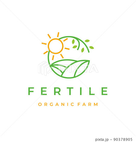 Green Nature Farm Agriculture Logo 90378905