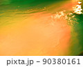 ふんわりオレンジの光の中にコピースペース 90380161