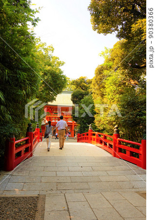 武蔵一宮　氷川神社　大宮氷川神社　神橋　楼門　 90380366