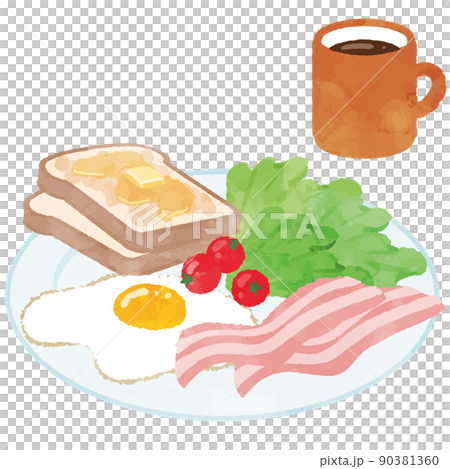 パンの朝ごはん 90381360