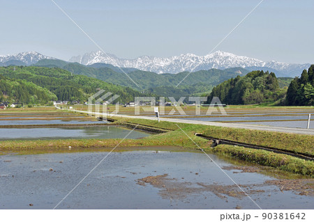 田園風景(富山県上市町) 田園風景(富山県上市町) 90381642