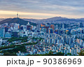 景色 夕暮れ 朝 90386969