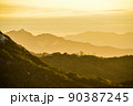 ソウル 風景 夕日 90387245
