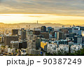 建物 風景 夕日 90387249