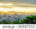 ソウル 風景 夕日 90387252