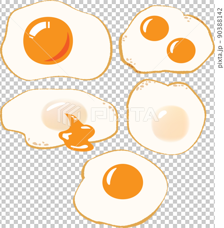 Illustration of a delicious fried egg Illustration of a delicious fried egg 90388142