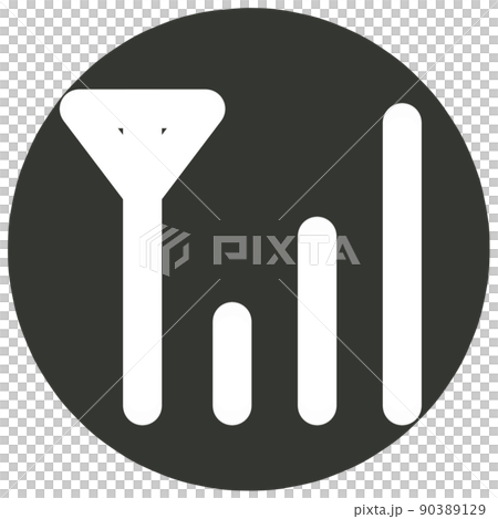 電波のアイコン 90389129