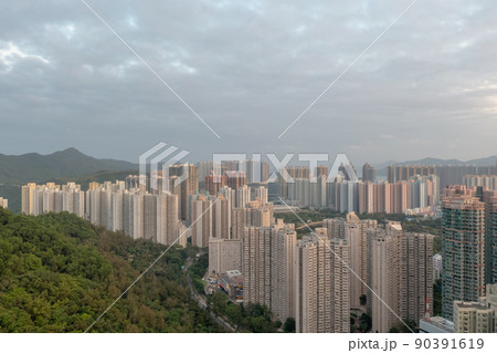 View of Hang Hau and Po Lam residential area, hk 4 May 2022 View of Hang Hau and Po Lam residential area, hk 4 May 2022 90391619