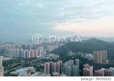 the TKO Town,  cityscape of Hong Kong city 4 May 2022 90391632