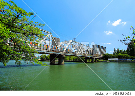 大阪　都島区　桜ノ宮周辺の風景　大川 90392032