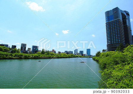 大阪 都島区 桜ノ宮周辺の風景 大川 大阪 都島区 桜ノ宮周辺の風景 大川 90392033