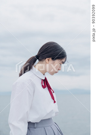 海岸の女子高生 海岸の女子高生 90392099