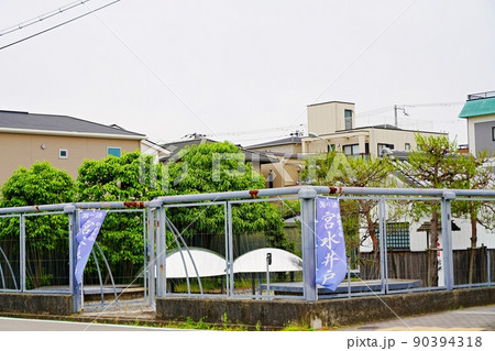 兵庫　西宮　酒蔵通り　宮水庭園（初夏） 90394318