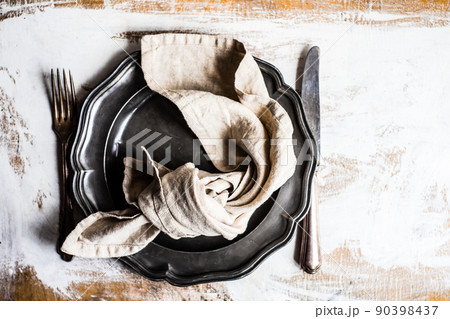 Rustic table setting Rustic table setting 90398437
