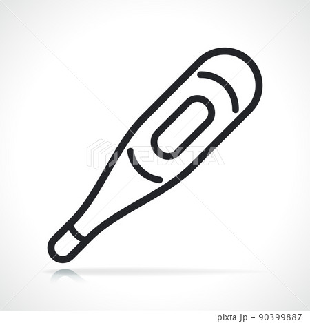 medical thermometer thin line icon medical thermometer thin line icon 90399887