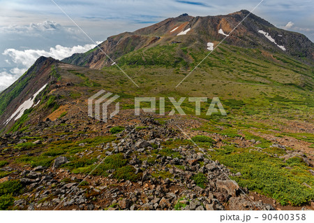 摩利支天から見る御嶽山山頂 90400358