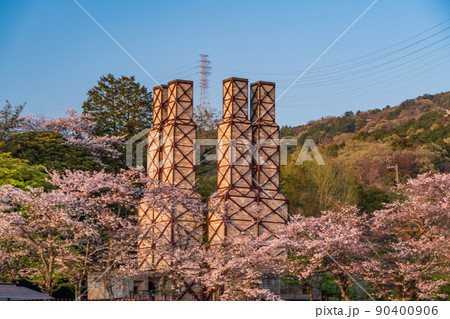 (静岡県)世界遺産、韮山反射炉、桜の季節 (静岡県)世界遺産、韮山反射炉、桜の季節 90400906