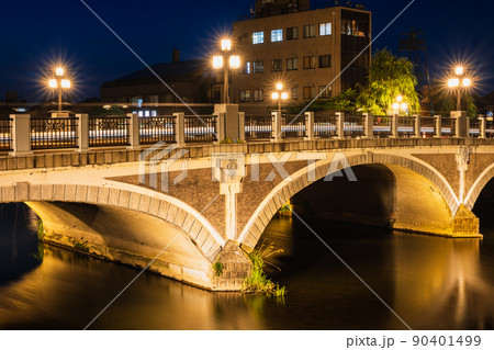 金沢　浅野川大橋　夜景 90401499