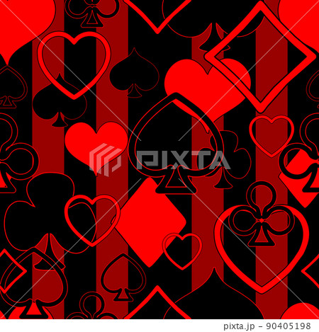 black and red seamless striped playing cards pattern, texture, design black and red seamless striped playing cards pattern, texture, design 90405198