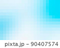 Gradient light sky blue background. Geometric texture from light blue squares. Abstract pattern of square pixels. A backing of mosaic squares. Vector backdrop for branding, calendar, multicolor card 90407574