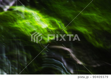 もみじの若葉をブラして写す 90409379