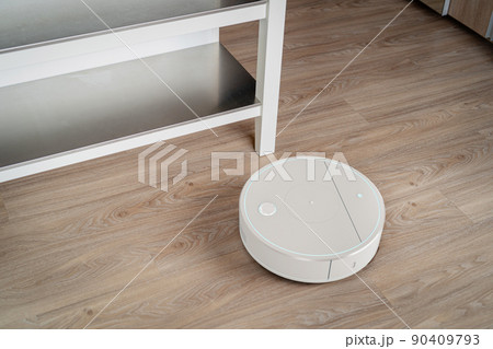 Robot vacuum cleaner or sweeper in house Robot vacuum cleaner or sweeper in house 90409793