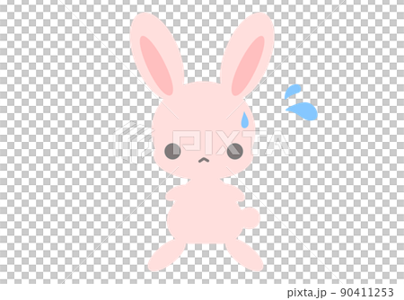 Sweaty illustration rabbit Sweaty illustration rabbit 90411253