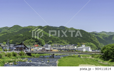 勝山の町並み　岡山県真庭市 90411814