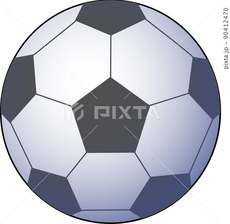 立体感のあるサッカーボールのイラスト素材のイラスト素材