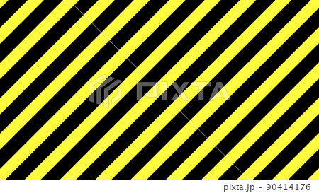 黄色黒斜めストライプ 危険お知らせ背景 16:9 黄色黒斜めストライプ 危険お知らせ背景 16:9 90414176