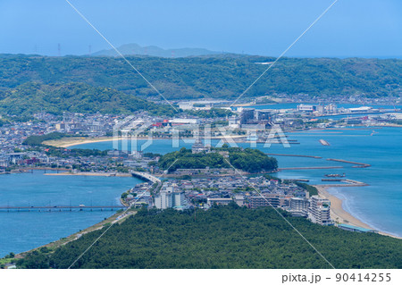 《佐賀県》晴天の鏡山・鏡山展望台より撮影 《佐賀県》晴天の鏡山・鏡山展望台より撮影 90414255